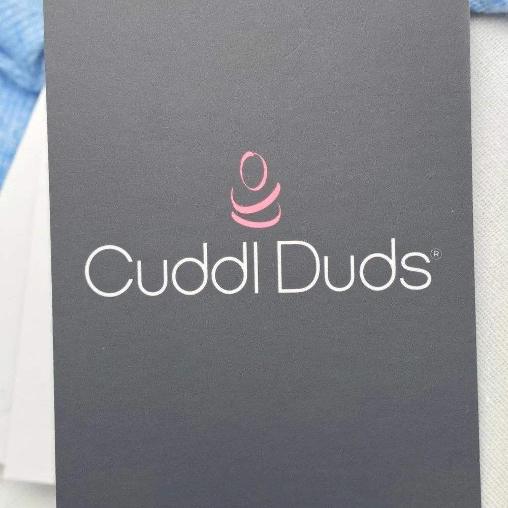 Cuddl‎ Duds Womens 2 Pc Pajama Set Blue Penguin Jogger Small Cozy Sleepwear NWT